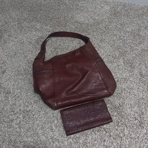 American Leather Hobo purse and Wallet